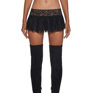 Dolls Kill Lace Mini Skirt